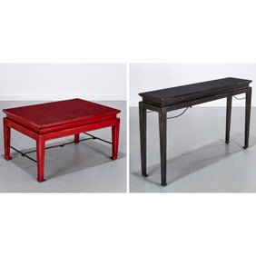 Bausman & Company, (2) Chinoiserie tables