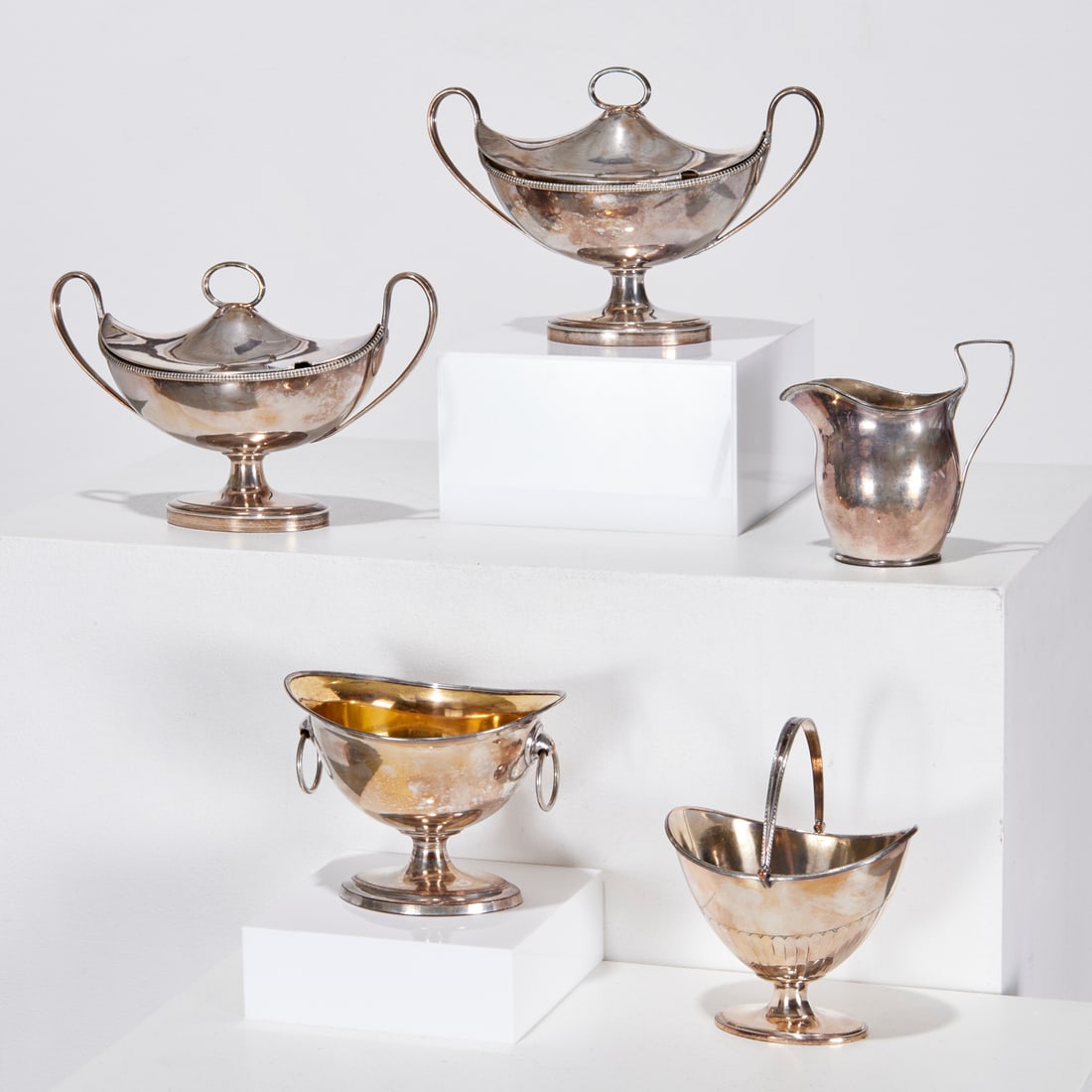 Group Old Sheffield plate tableware, ex museum (1 of 9)