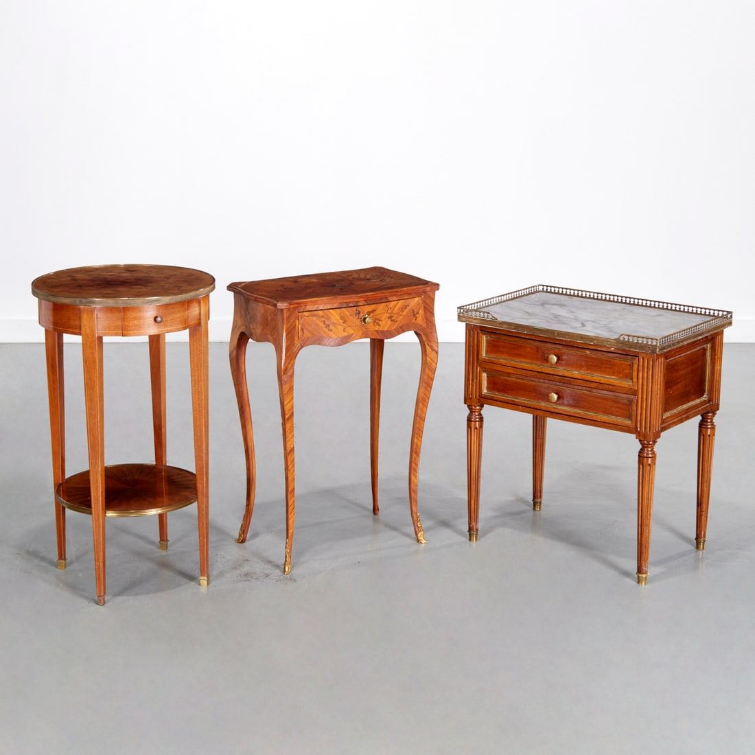 (3) Louis XV and XVI style side tables (1 of 9)
