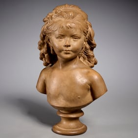 After Jean-Antoine Houdon, terracotta bust