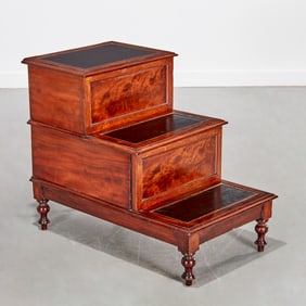 Victorian mahogany bedstep commode