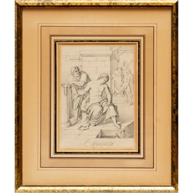 Italian School, graphite on paper