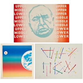 James Rosenquist, (3) lithographs