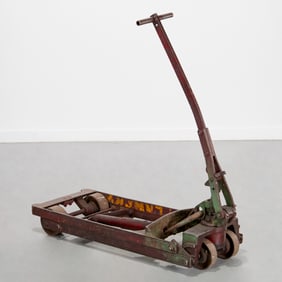 Barrett Cravens Co. manual lift truck