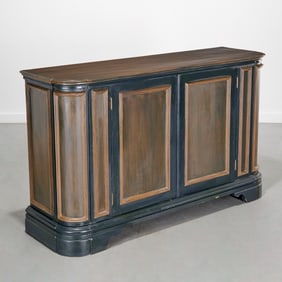 Banks, Coldstone Co. paint decorated cabinet