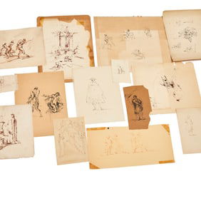 Continental School, archive of figure studies