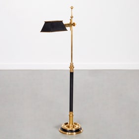 Chapman brass reading floor lamp
