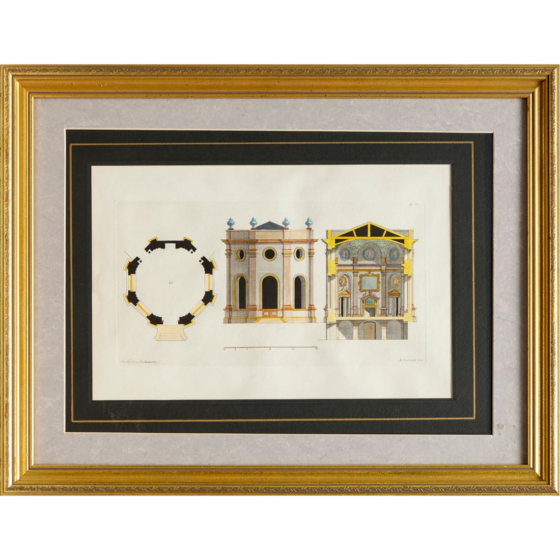 Gibbs and Kirkall architectural engraving (1 of 8)