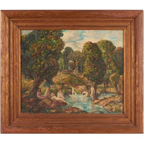 William J. Potter, oil on panel