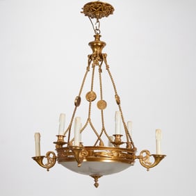 Empire style domed chandelier