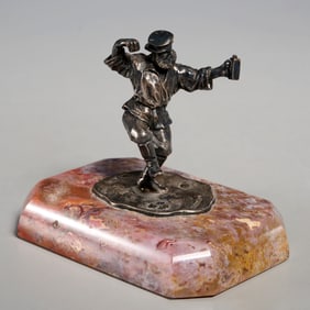 Faberge Russian silver figurine