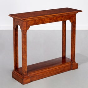 Tomlinson burlwood veneer console