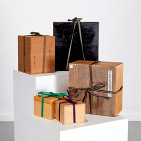 Group (5) Chinese storage boxes