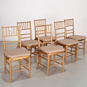 Set (6) "Chiavari" style ballroom chairs