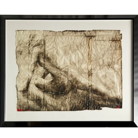 Greg Lauren, oversize mixed media on paper, 2004