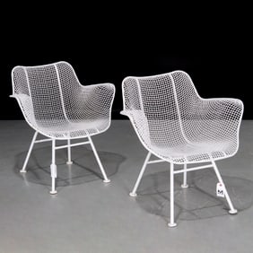 Russell Woodard "Sculptura" patio armchairs