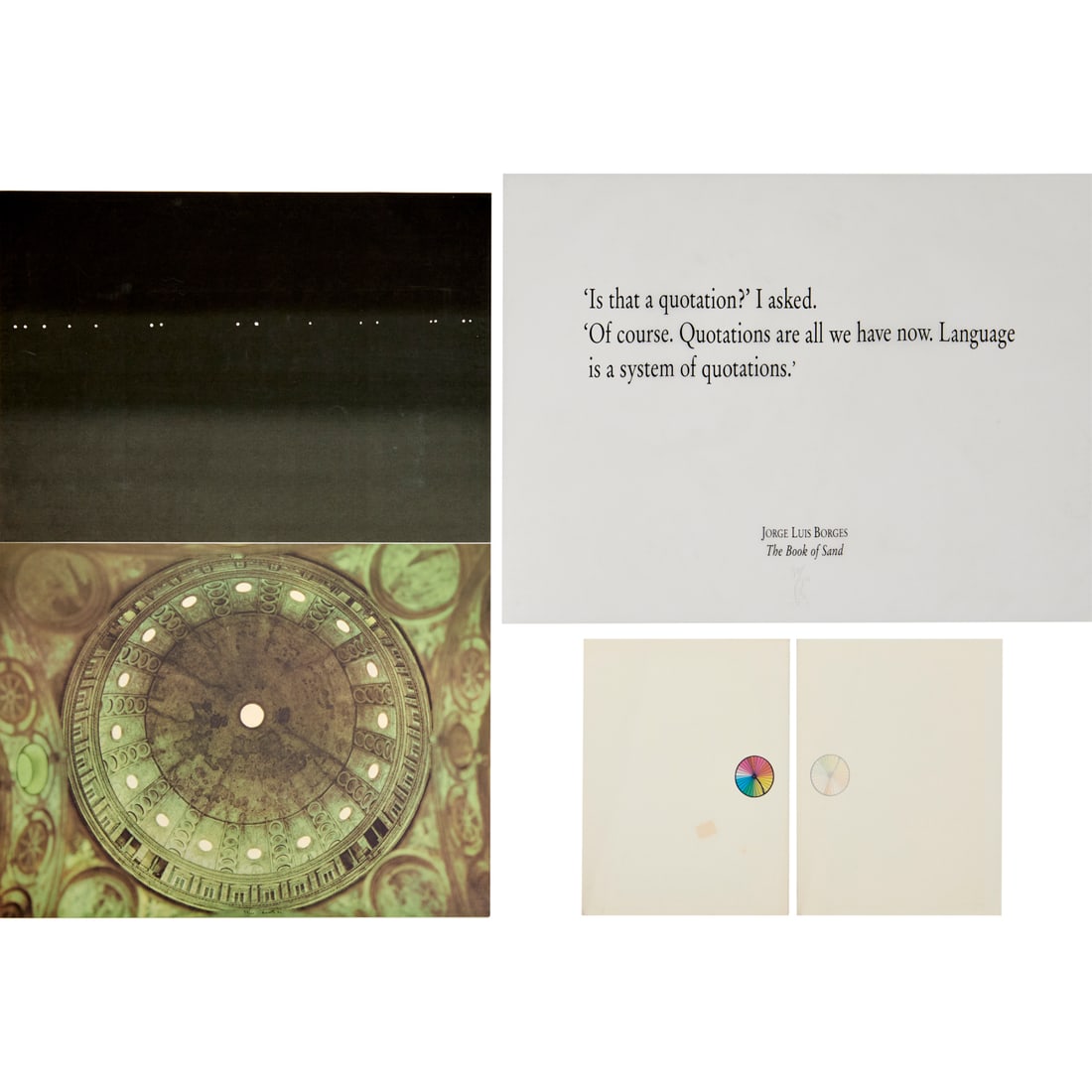 (3) Signed prints, Rauschenberg, Kosuth, Agnetti (1 of 12)
