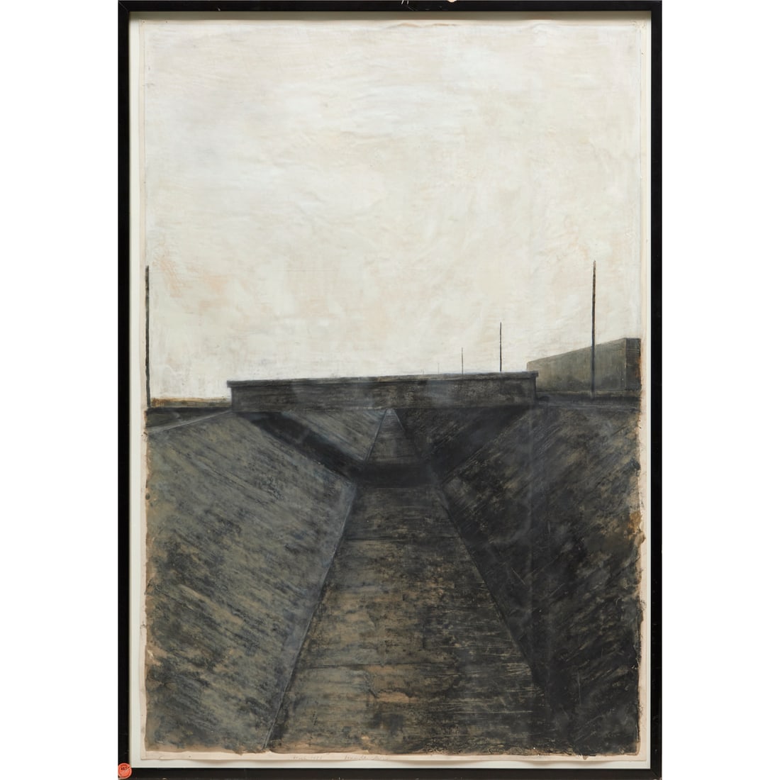 Joan Nelson, mixed media on paper, 1985 (1 of 6)