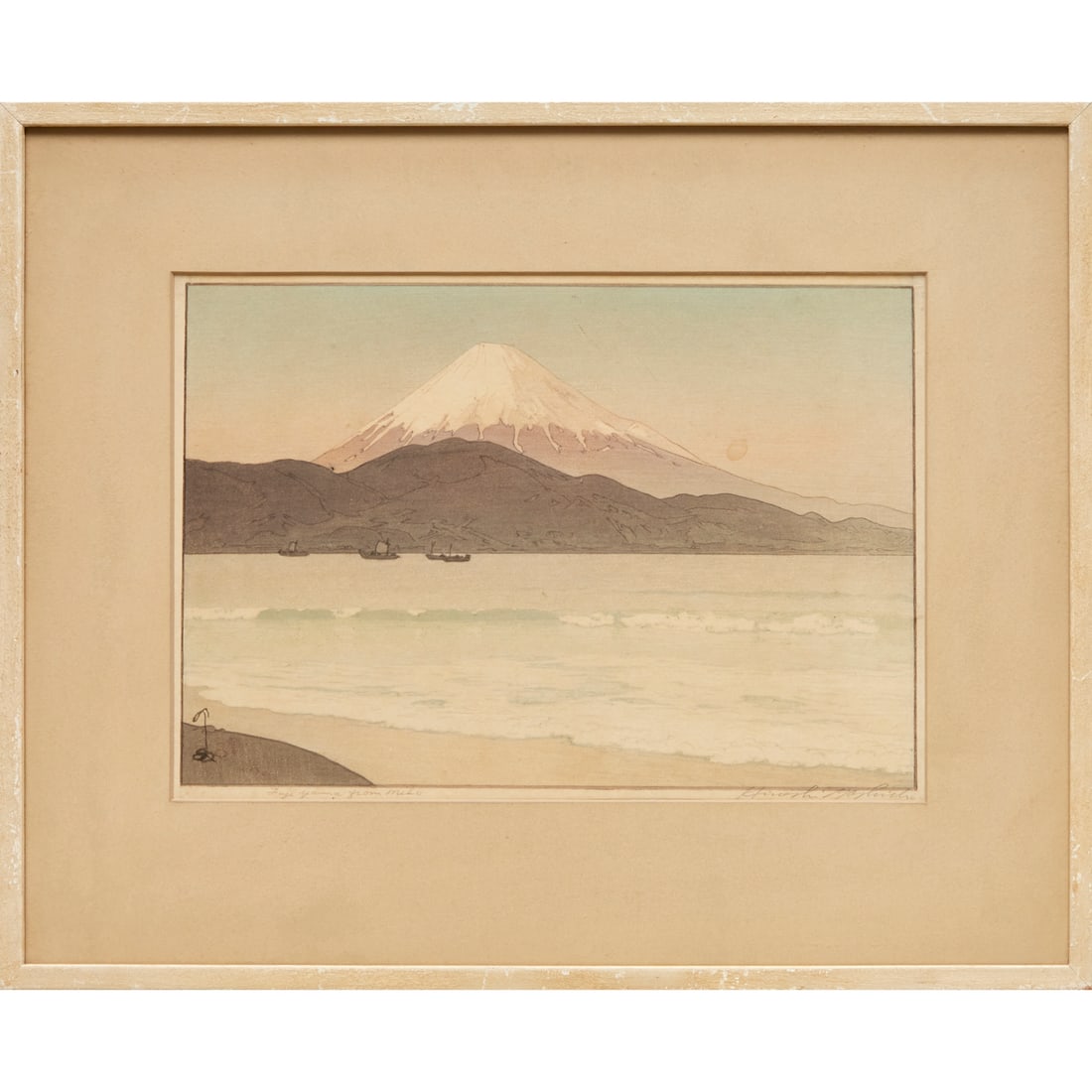 Hiroshi Yoshida, signed woodblock print, c. 1935 (1 of 6)