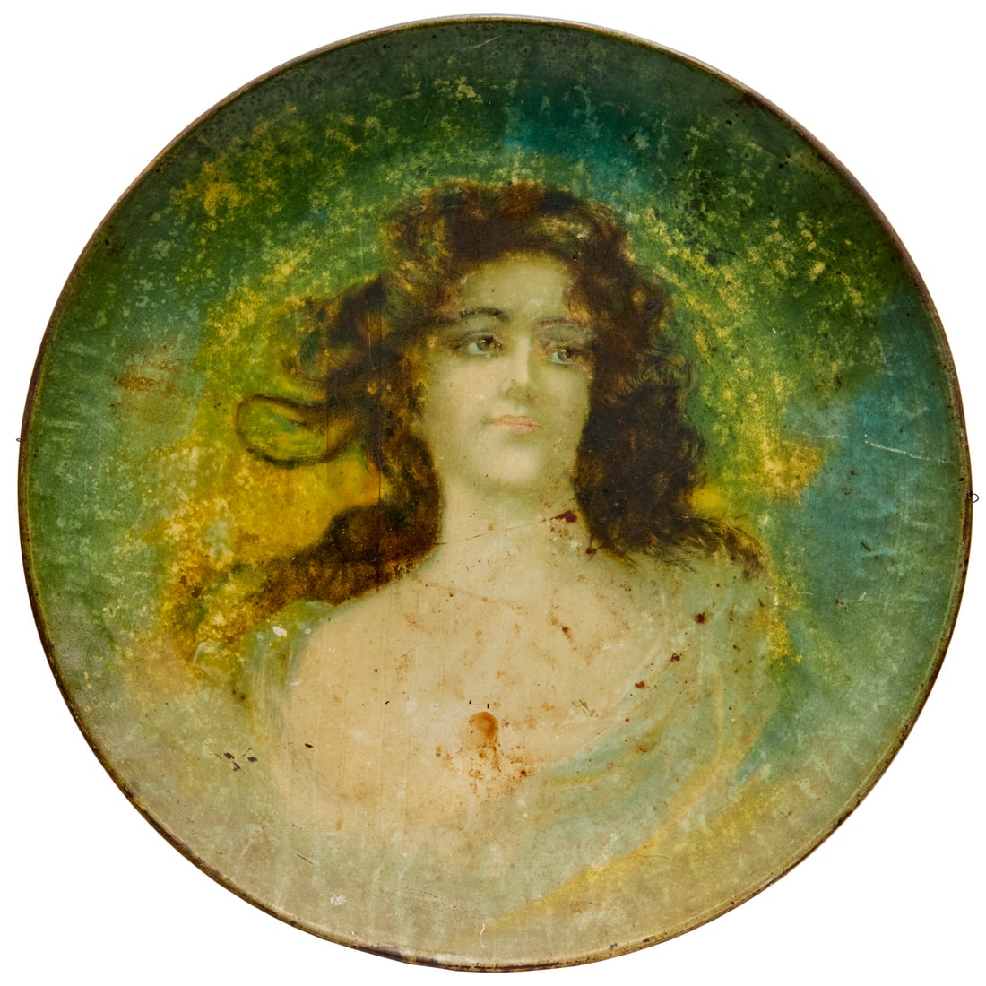 Large Art Nouveau tin litho advertising tray (1 of 5)