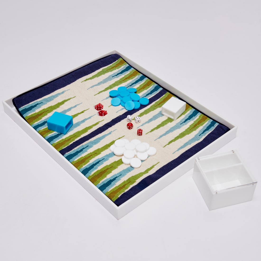 Jonathan Adler needlepoint backgammon board (1 of 6)
