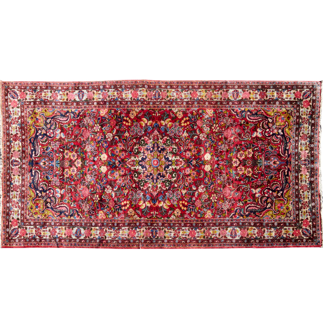 Caucasian Borchalou Kazak area rug: Caucasian Borchalou Kazak area rug, 20th c., faded label of D.H. Conroy, approx. 118"l x 64"w
