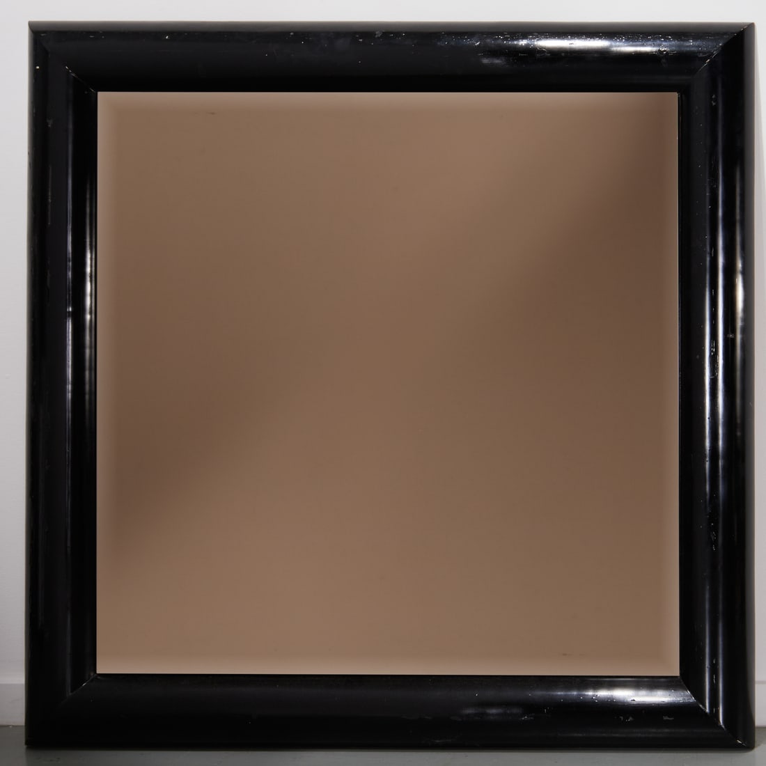Karl Springer style large lacquer framed mirror (1 of 4)