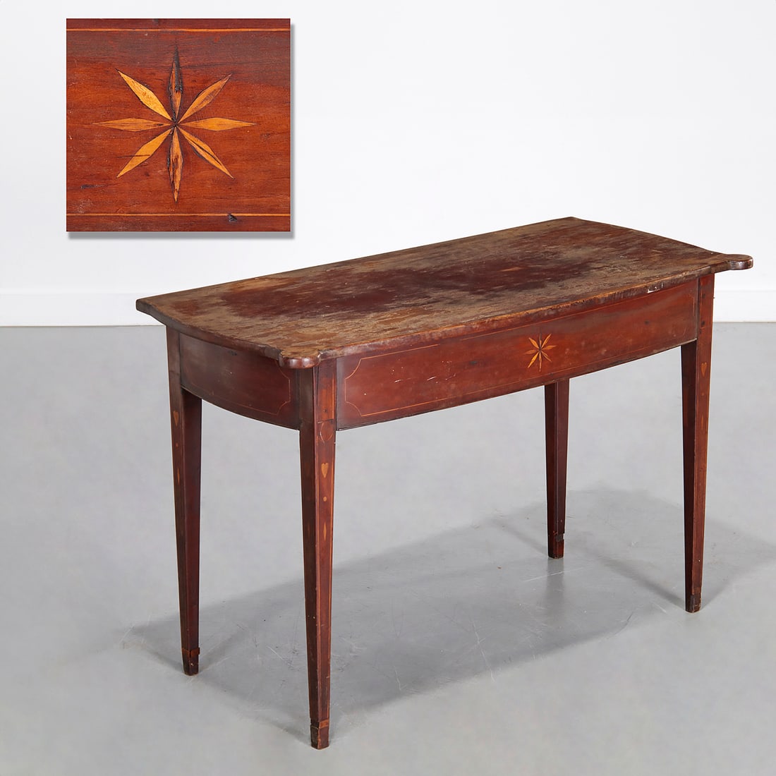 American Federal inlaid mahogany console table (1 of 8)