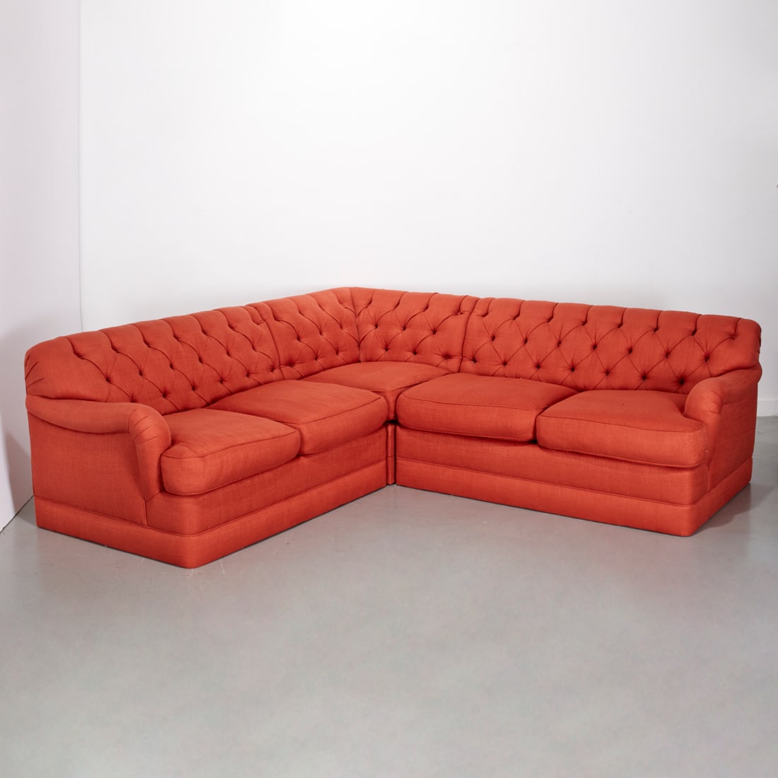 Custom English arm compact sectional sofa (1 of 7)