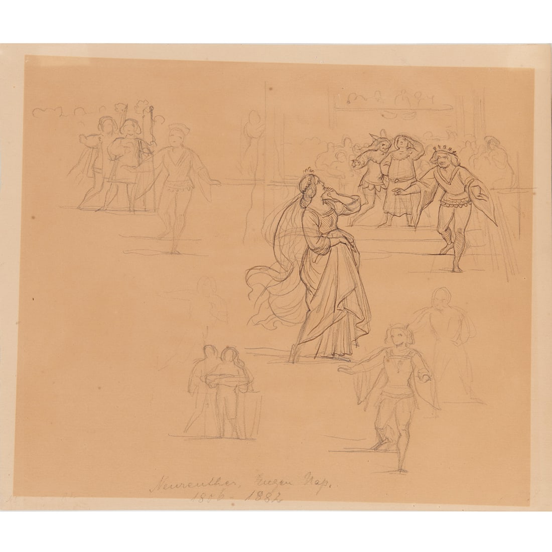 Eugen Neureuther, drawing, c. 1840 (1 of 9)