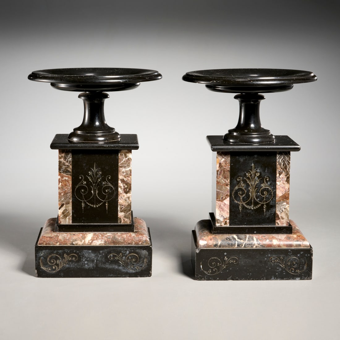 Pair Napoleon III marble garnitures (1 of 7)