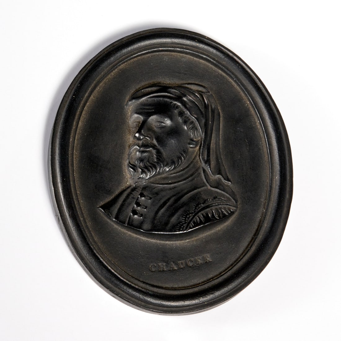 Wedgwood & Bentley basalt cameo, ex museum (1 of 2)