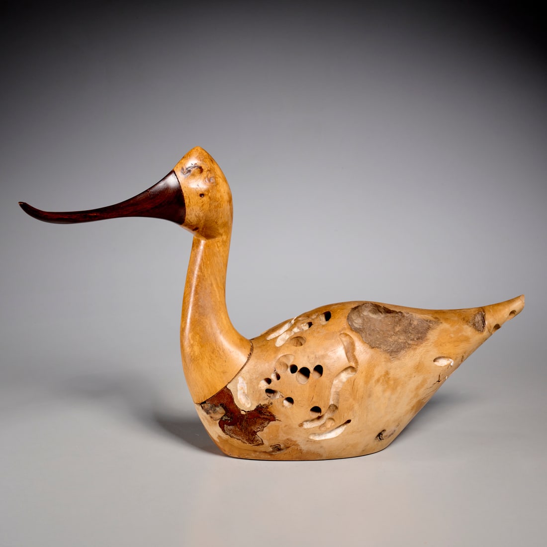 Charles Vaughn Burlingham, carved bird (1 of 7)