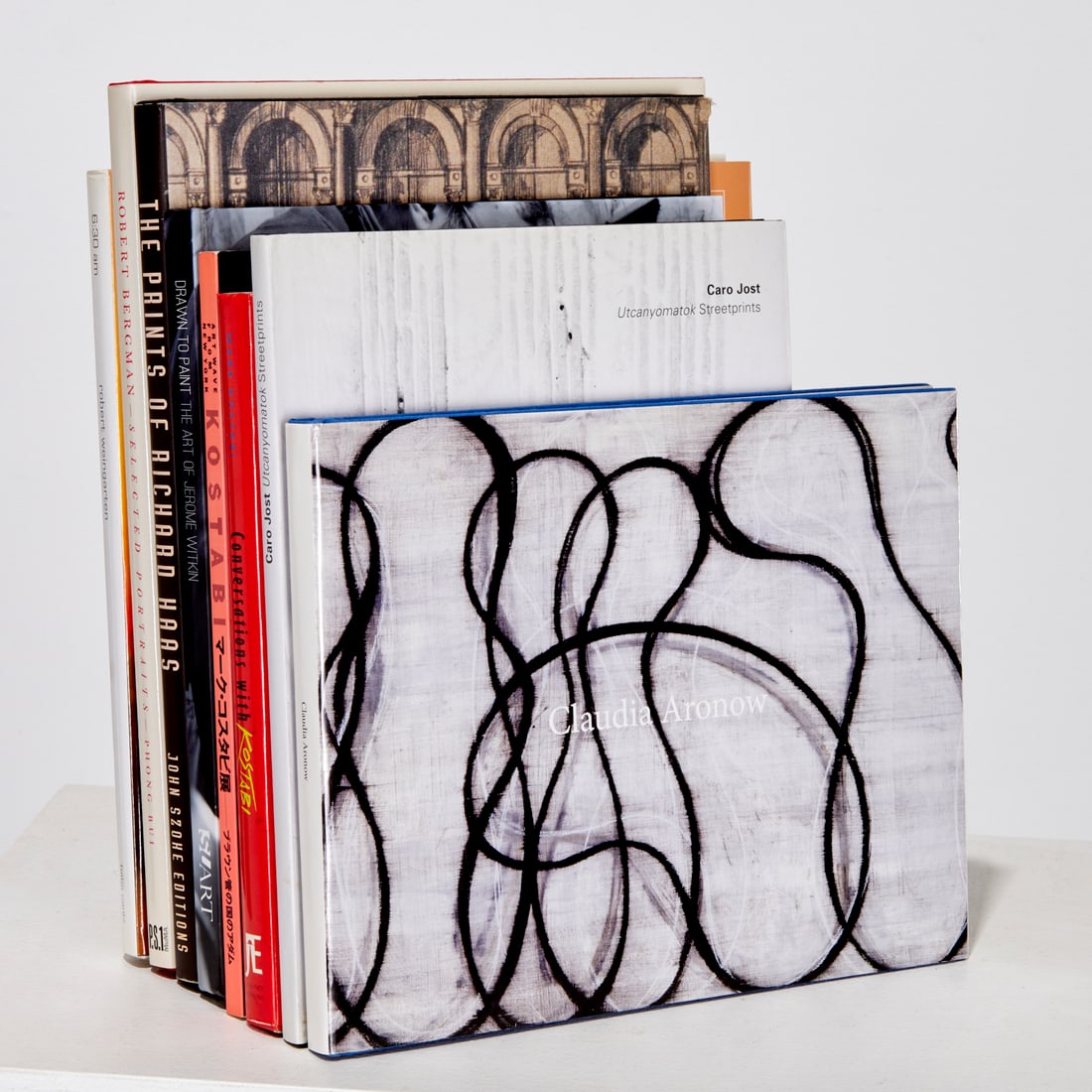 (8) Signed artist's books, ex Philip Pearlstein: (8) Signed artist's books, ex Philip Pearlstein, Each inscribed to Philip and sometimes his wife and signed by the artist: 1) Robert Bergman Selected Portraits (signed by editor Phong Bui; 2) The Prin