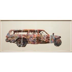 David Rathman, large lithograph, 2011, ex museum