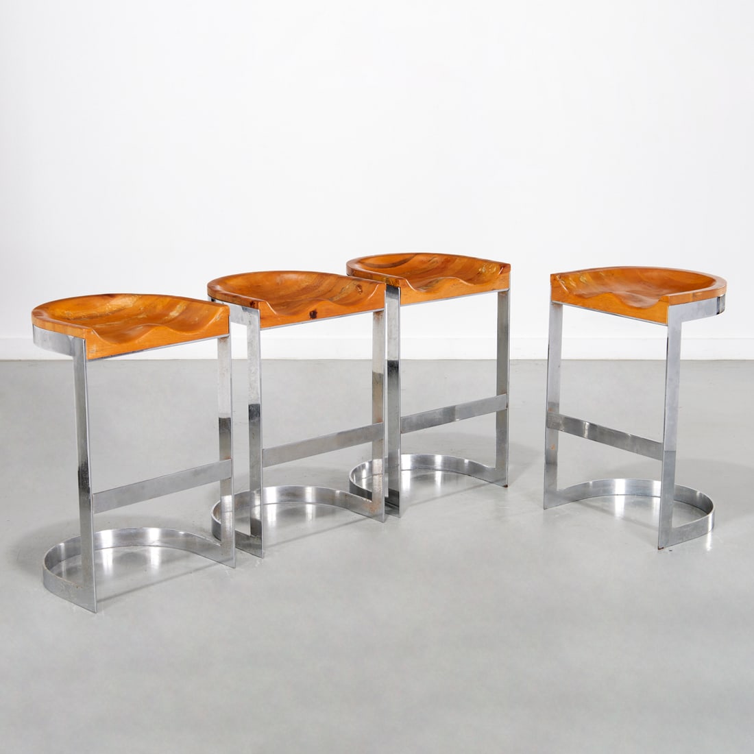 Warren Bacon, set (4) stools (1 of 7)
