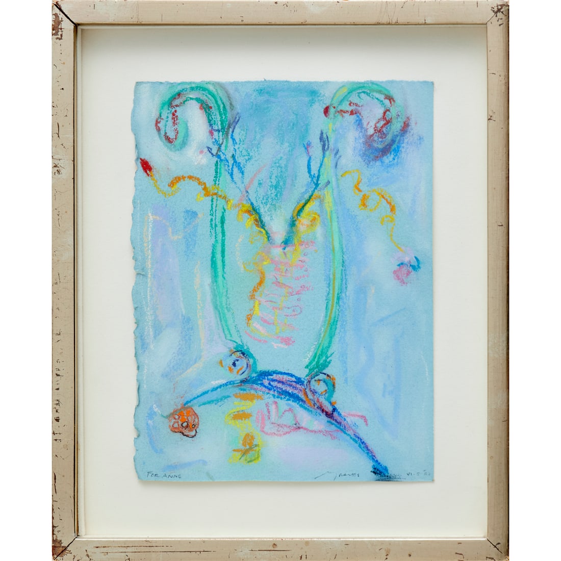 Nancy Graves, pastel on paper, 1987 (1 of 8)