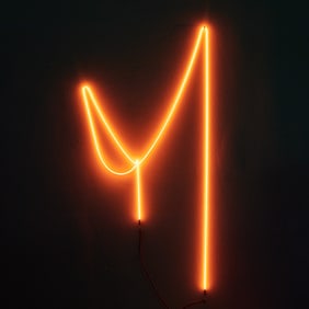 Christian de Vietri, neon sculpture, 2009