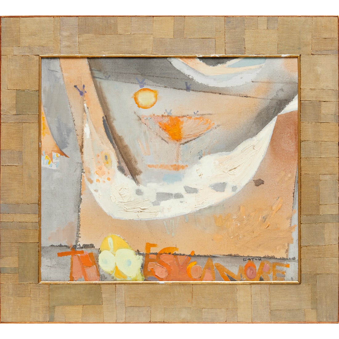 Lee Gatch, oil on canvas, 1954, ex museum (1 of 10)