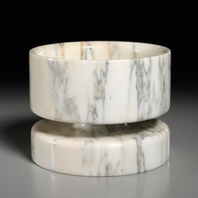 Angelo Mangiarotti, marble bowl, c. 1967