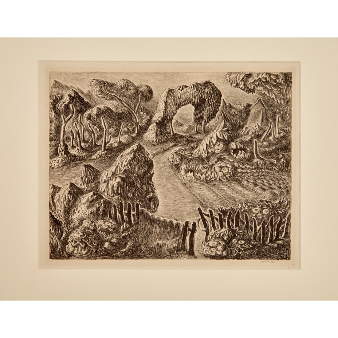 Wanda Gag, lithograph, 1927, ex museum (1 of 9)