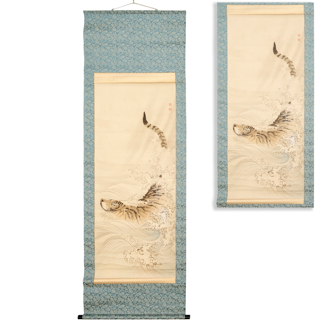 Korean scroll painting, ex museum (1 of 7)