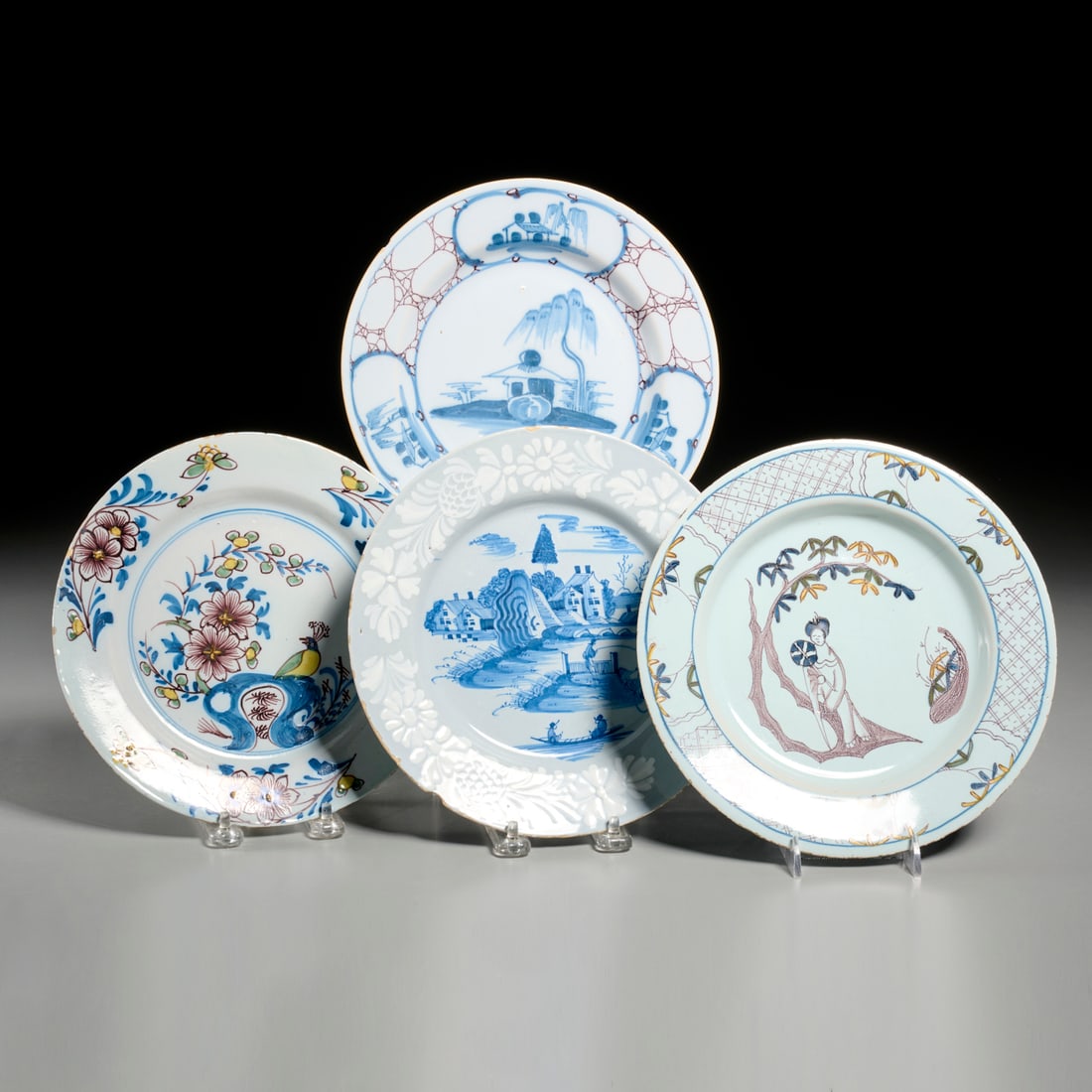 Steiner Collection, (4) English plates, ex museum (1 of 8)