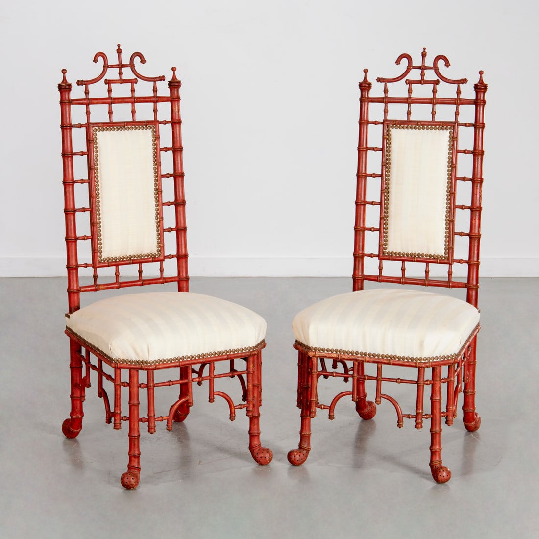 Aesthetic Movement lacquered faux bamboo chairs (1 of 6)