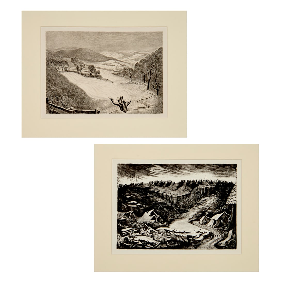 Wanda Gag, (2) lithographs, ex museum (1 of 11)