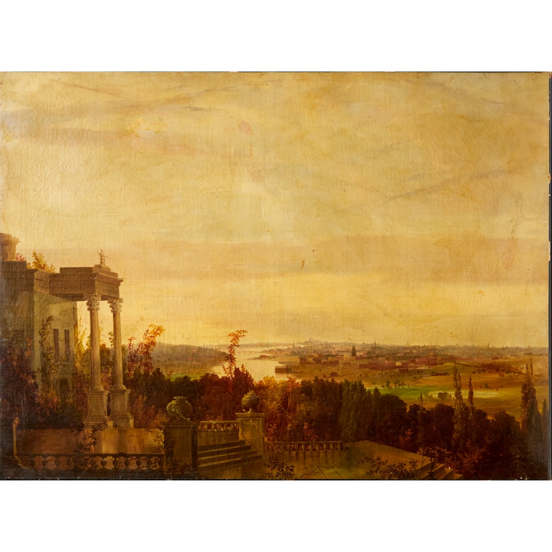 Jasper Cropsey (manner), oil on canvas, ex museum (1 of 8)