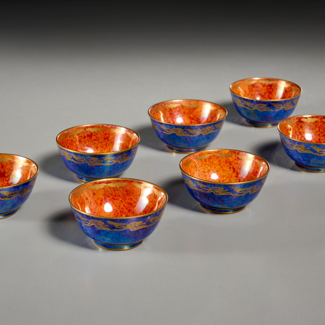 (7) Wedgwood Fairyland Hummingbird lustre bowls (1 of 6)