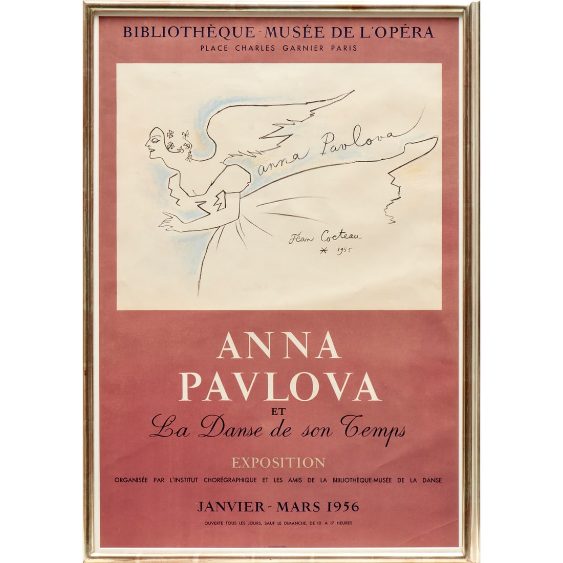 Jean Cocteau, lithograph on paper, 1955 (1 of 7)