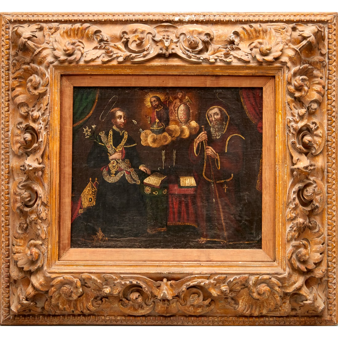 Spanish Colonial School, oil on canvas (1 of 10)