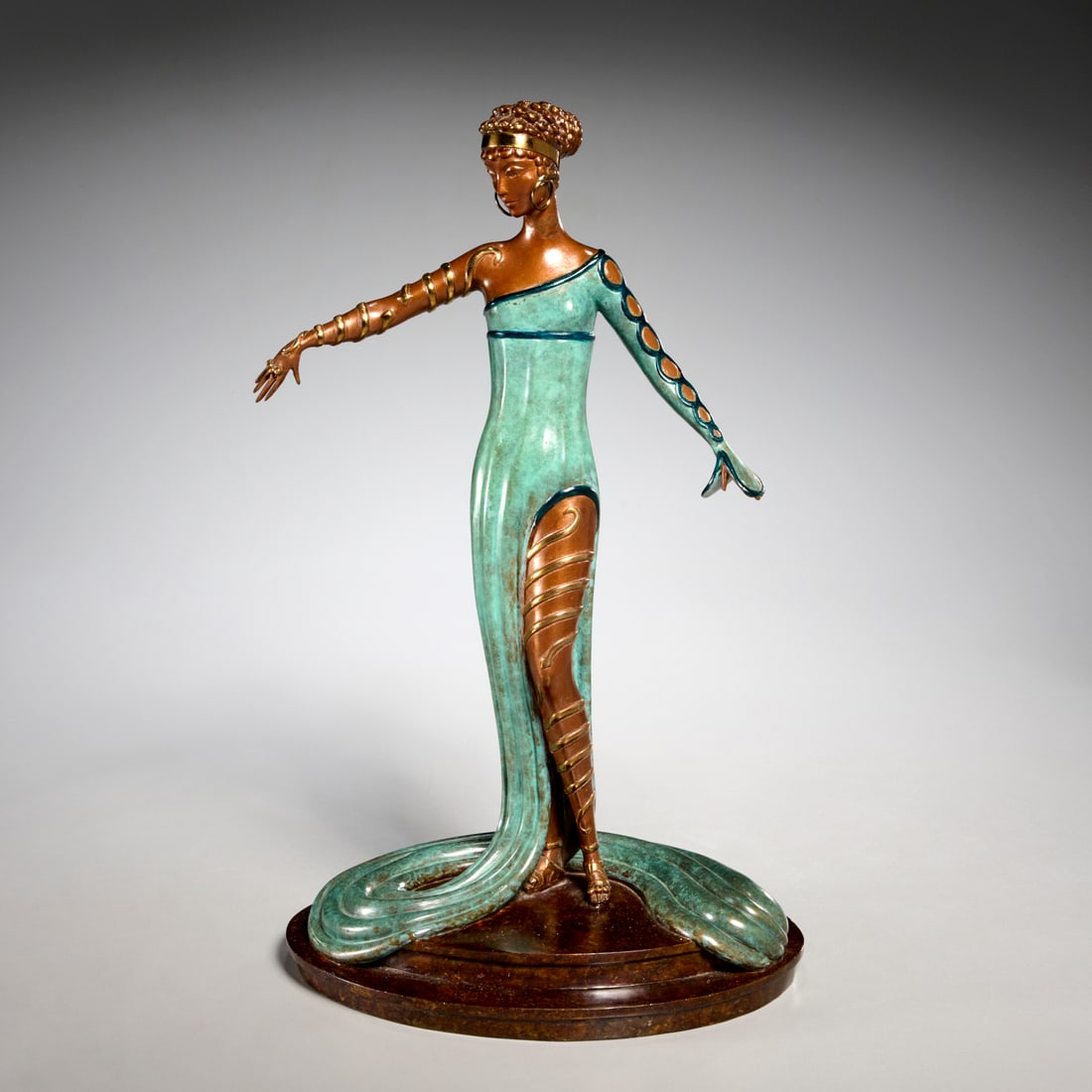 Erte, bronze Art Deco sculpture, 1980 (1 of 10)